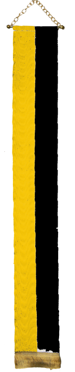 Fahnenband lschwarz/gelb in 2 Gren